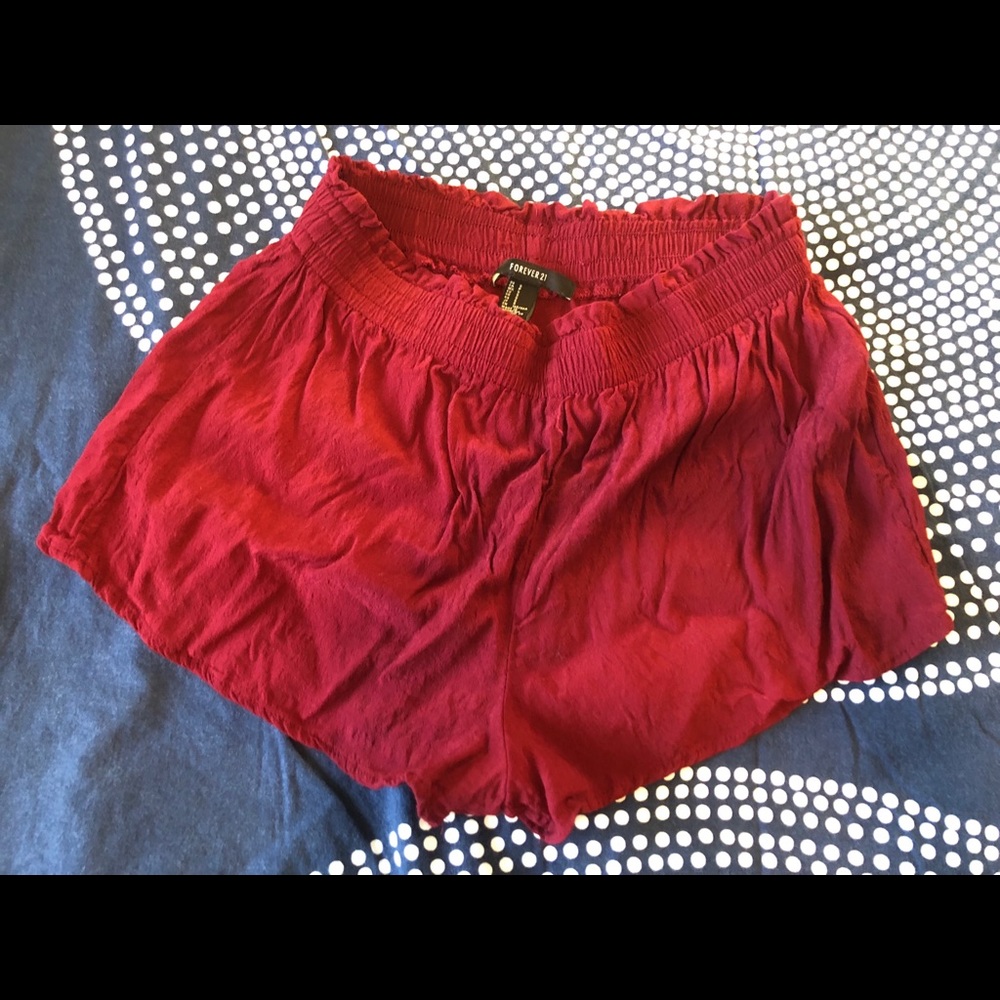 Maroon shorts
